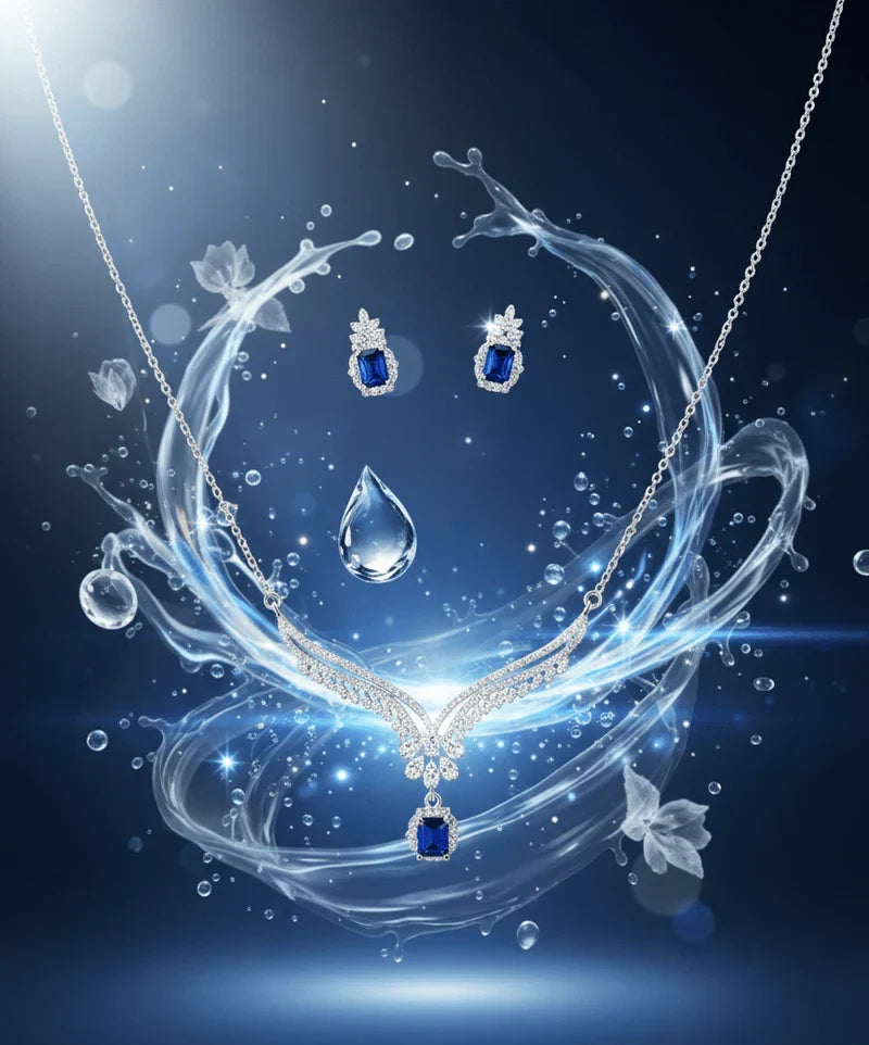 Square Drop Jewelry Set