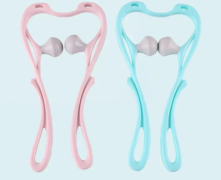 High Quality Multi-function Manual Relaxed Cervical Massager Pressure Relieve Double Ball Pressing Meridian Massager