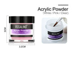 Nail Powder Acrylic System Kit Professional Nail Art Tool Set Contain Glass Cup Acrylic Liquid Extention Carving Manicure