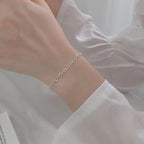 S925 Silver Heart Bracelet Simple Temperament Heart-shaped
