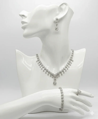 Teardrop Crystal Jewelry Set